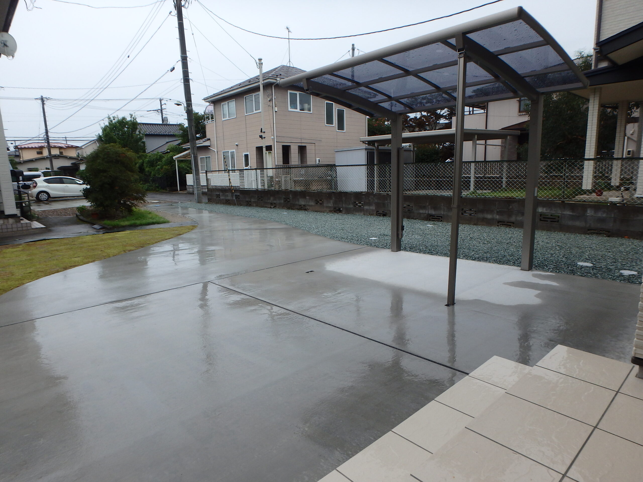 あなたの街の外構屋さん 仙台市 施工事例 アプローチ カーポート 駐車場